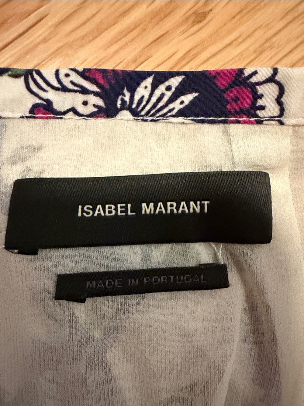 Isabel Marant Cream Maxi Skirt with Pink and Black Floral Print - Picture 2 of 4